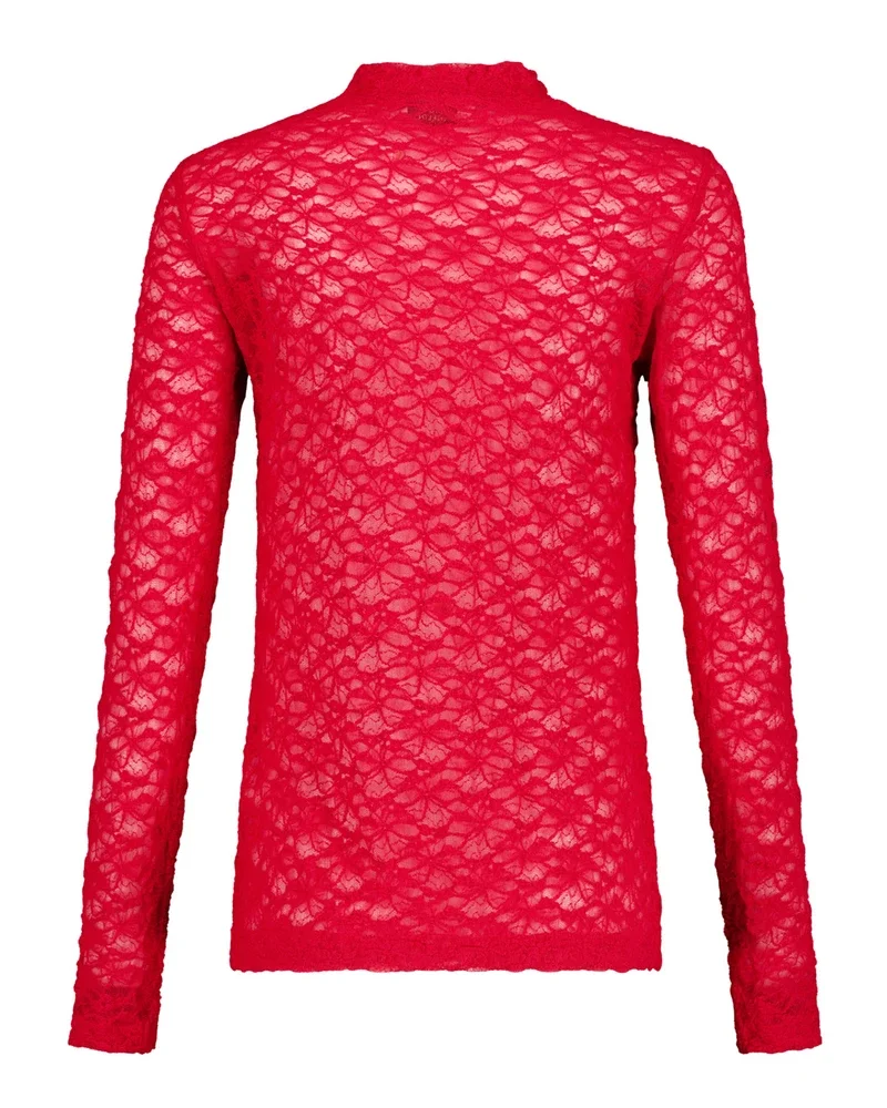 Reagan lace col top Rood Reagan lace col top Rood