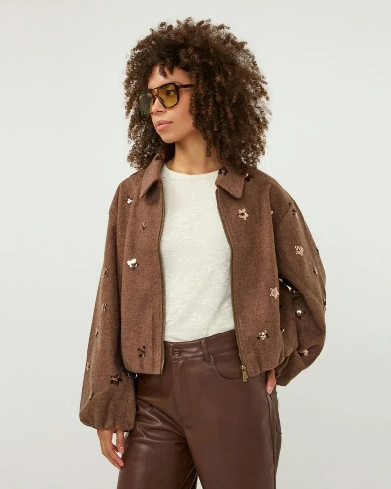 Jacket flowers Bruin 1 Jacket flowers Bruin 1