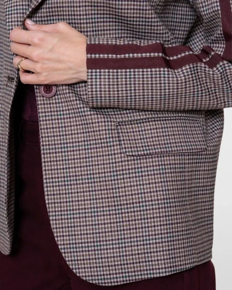 Blazer check + tape Bordeaux Blazer check + tape Bordeaux