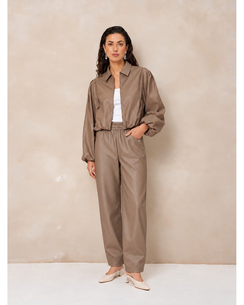 Pant Janne - Balloon Uni PU Beige Pant Janne - Balloon Uni PU Beige