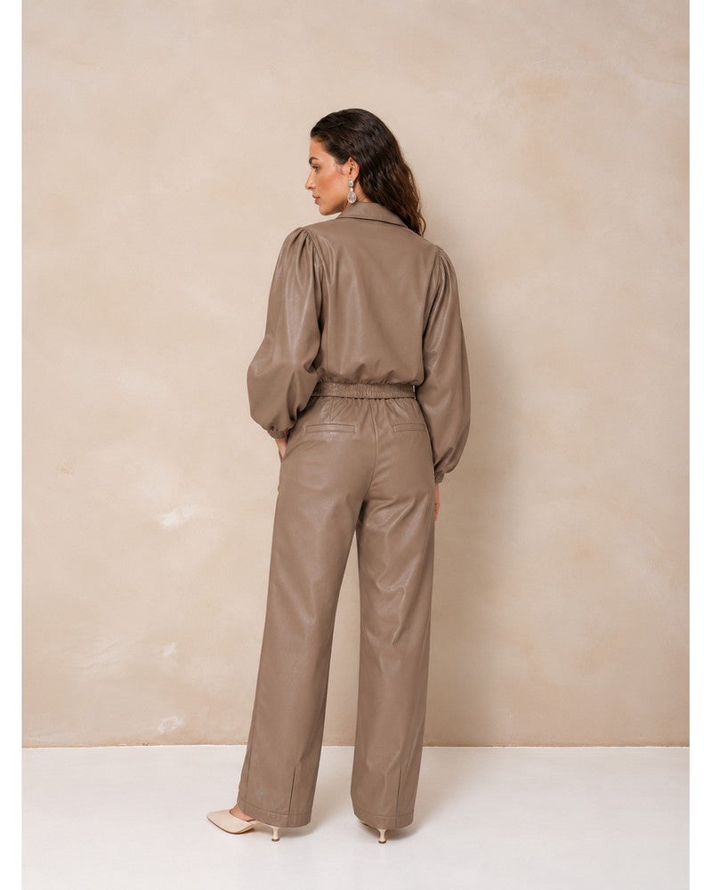 Pant Janne - Balloon Uni PU Beige Pant Janne - Balloon Uni PU Beige