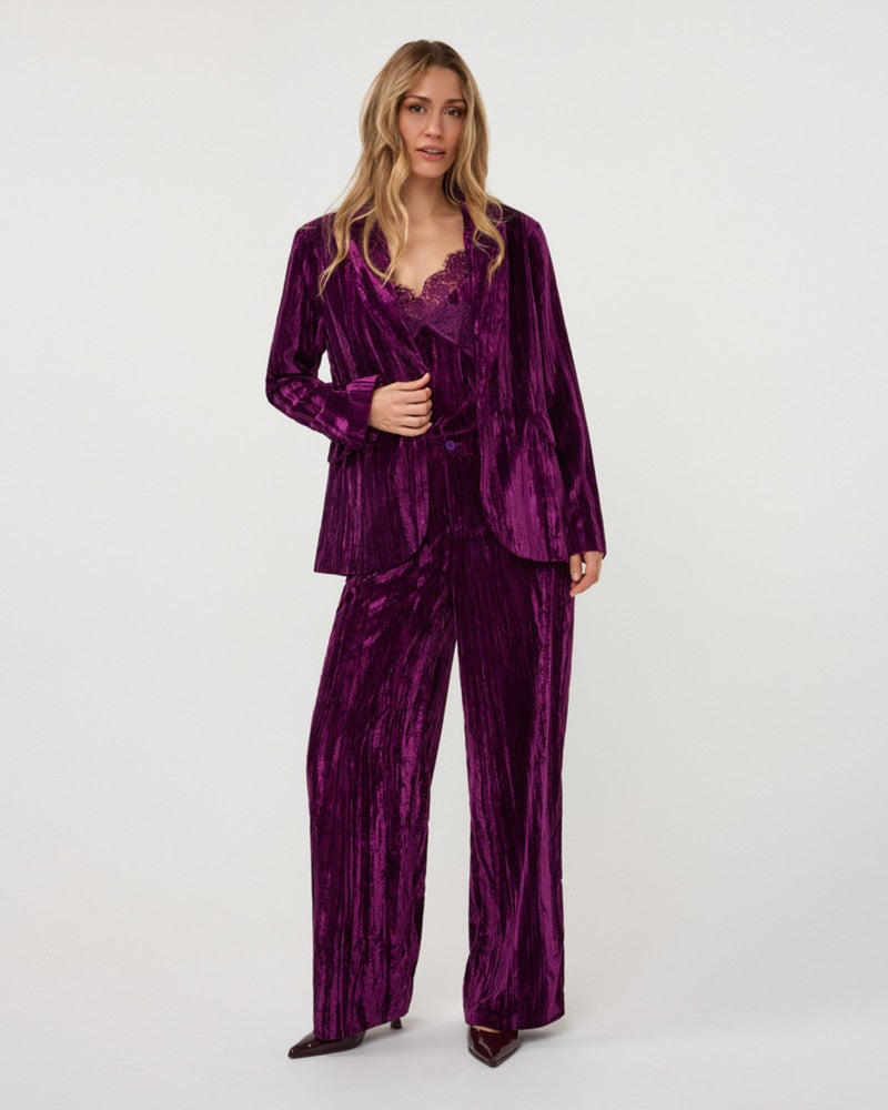 Blazer structure velours Bordeaux Blazer structure velours Bordeaux