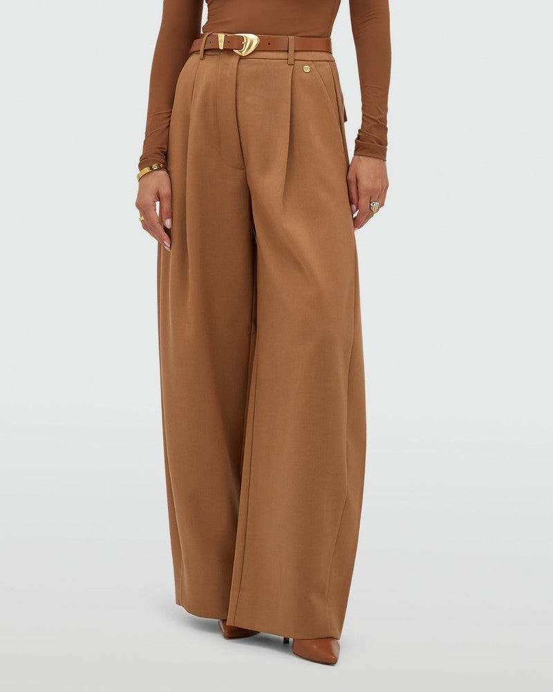 KYLE high waisted balloon fit pantalon Camel KYLE high waisted balloon fit pantalon Camel