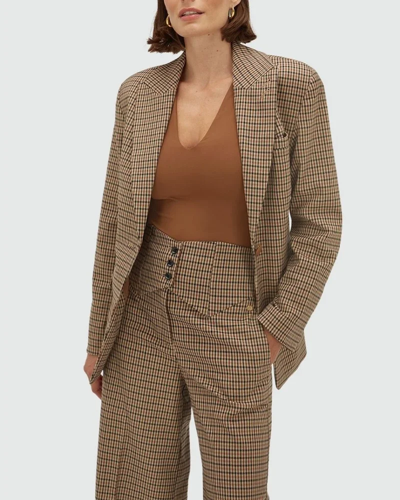 BERYL getailleerde blazer Bruin 1 BERYL getailleerde blazer Bruin 1