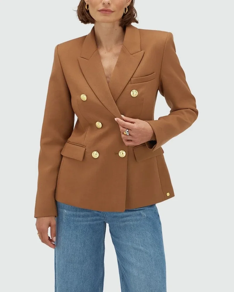 HEIDI fitted blazer Camel HEIDI fitted blazer Camel