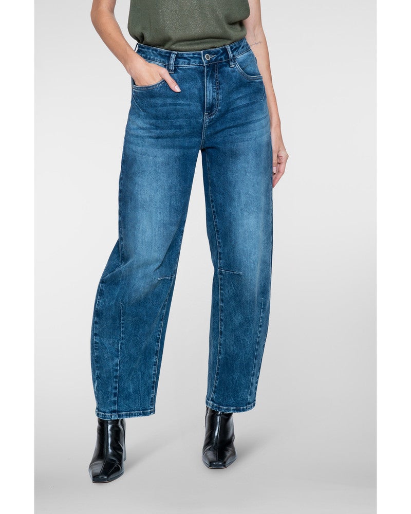 Jeans barrel Blauw Jeans barrel Blauw