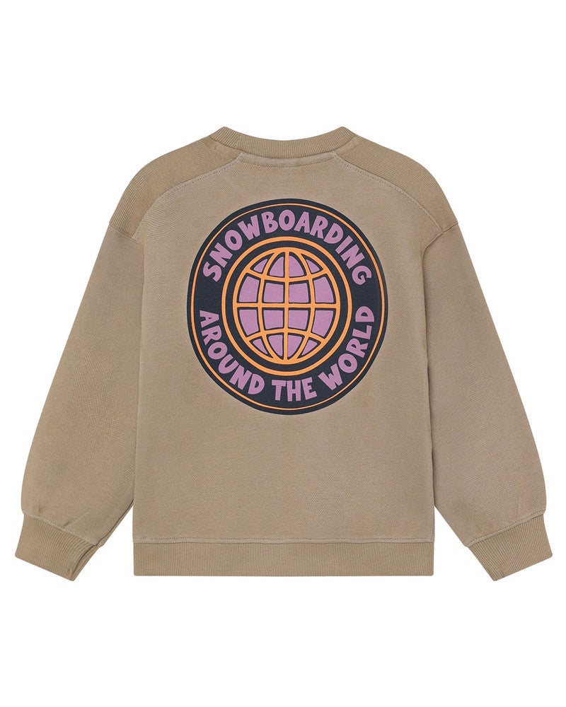 Oversized Sweater Backprint Around The World Bruin 1 Oversized Sweater Backprint Around The World Bruin 1
