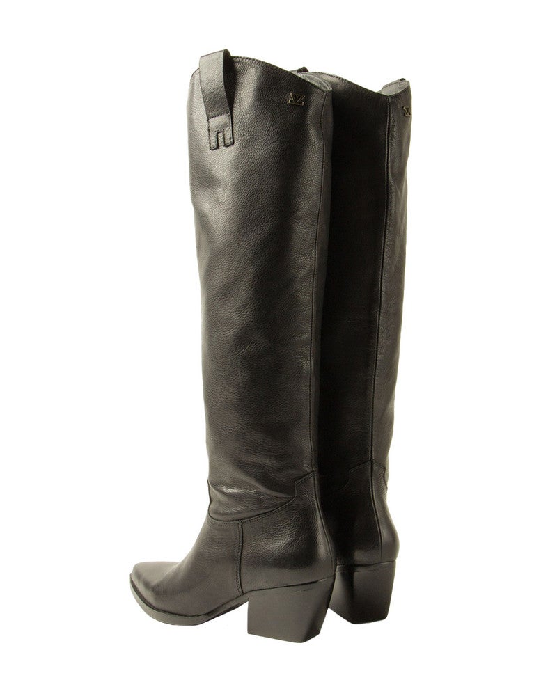 Adaline Tall Boots Pointed Zwart 1 Adaline Tall Boots Pointed Zwart 1