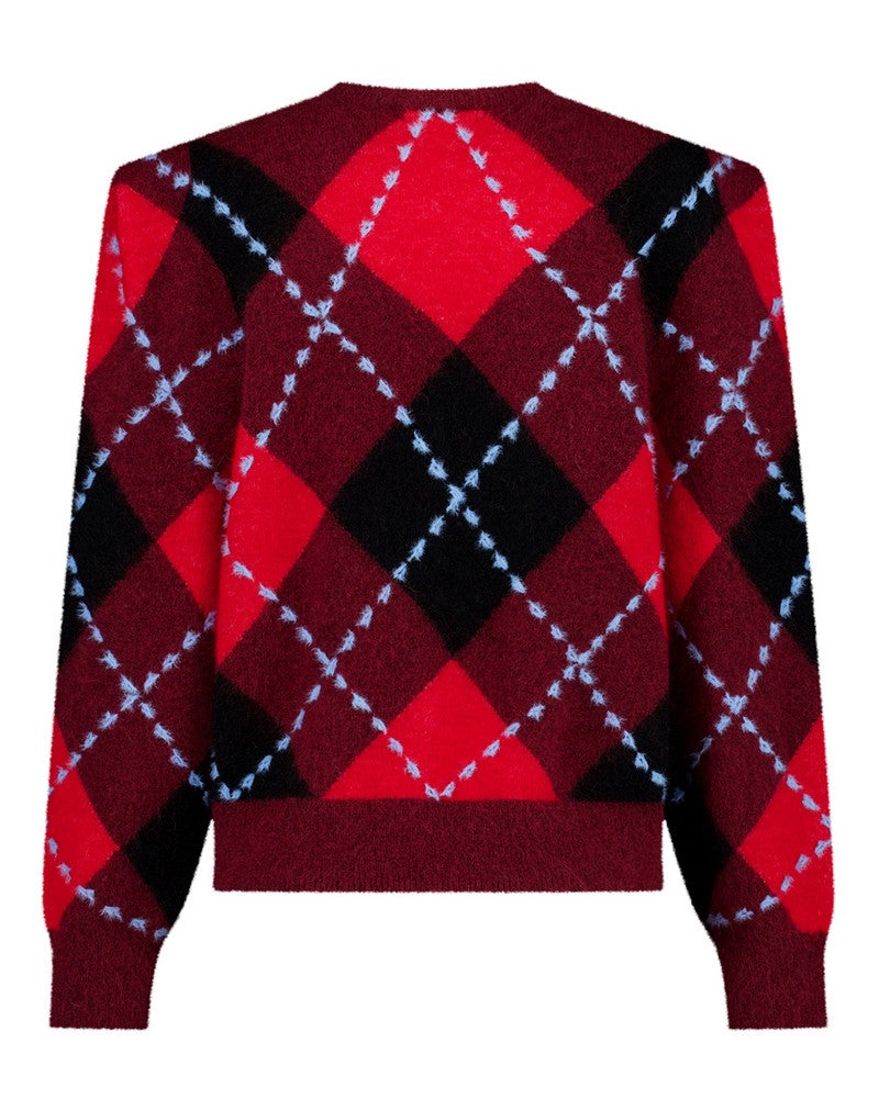 Arly argyle pullover Rood Arly argyle pullover Rood