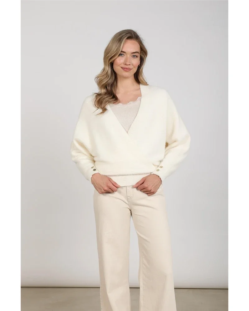 Beau Pullover Wrap Off White Beau Pullover Wrap Off White