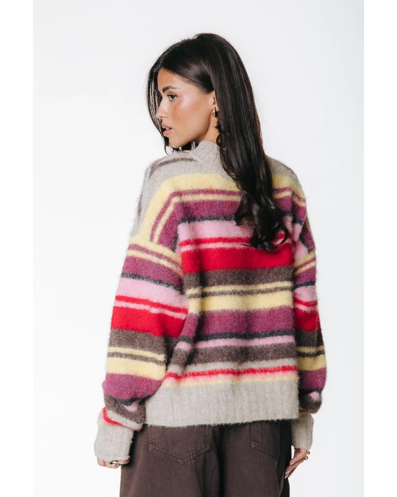 Gardenia Multi Stripe Sweater Multi Gardenia Multi Stripe Sweater Multi