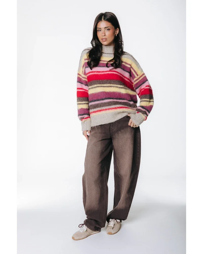 Gardenia Multi Stripe Sweater Multi Gardenia Multi Stripe Sweater Multi