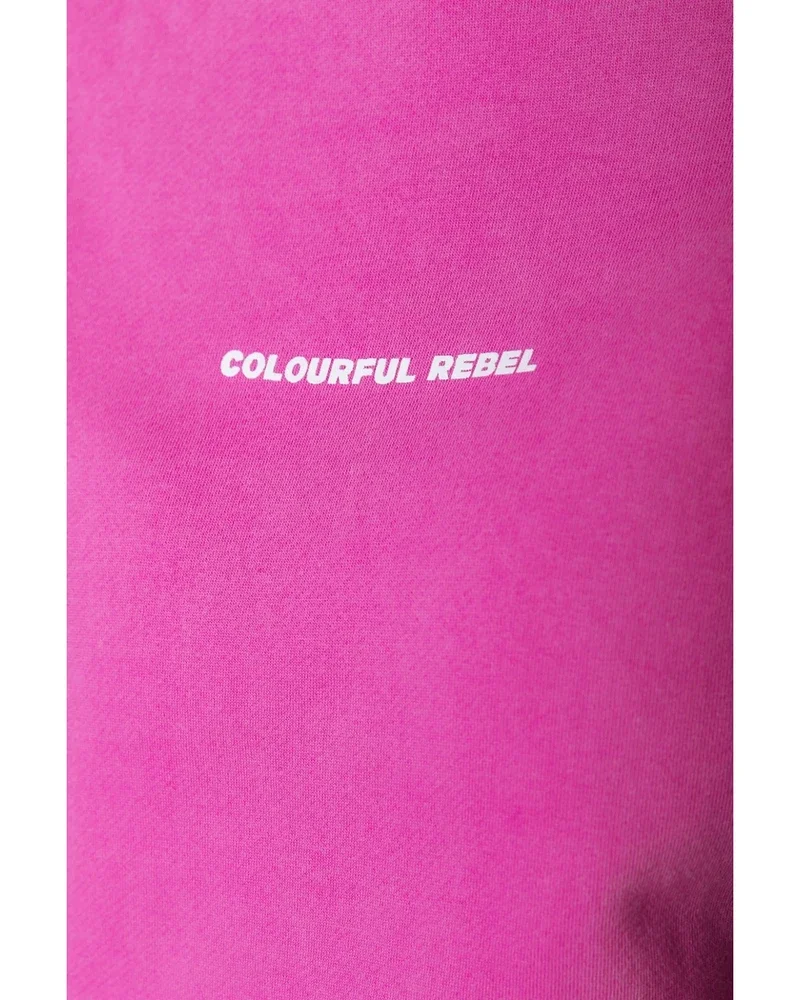 Apres Ski Acid Wash Dropped Shoulder Sweat Roze Apres Ski Acid Wash Dropped Shoulder Sweat Roze