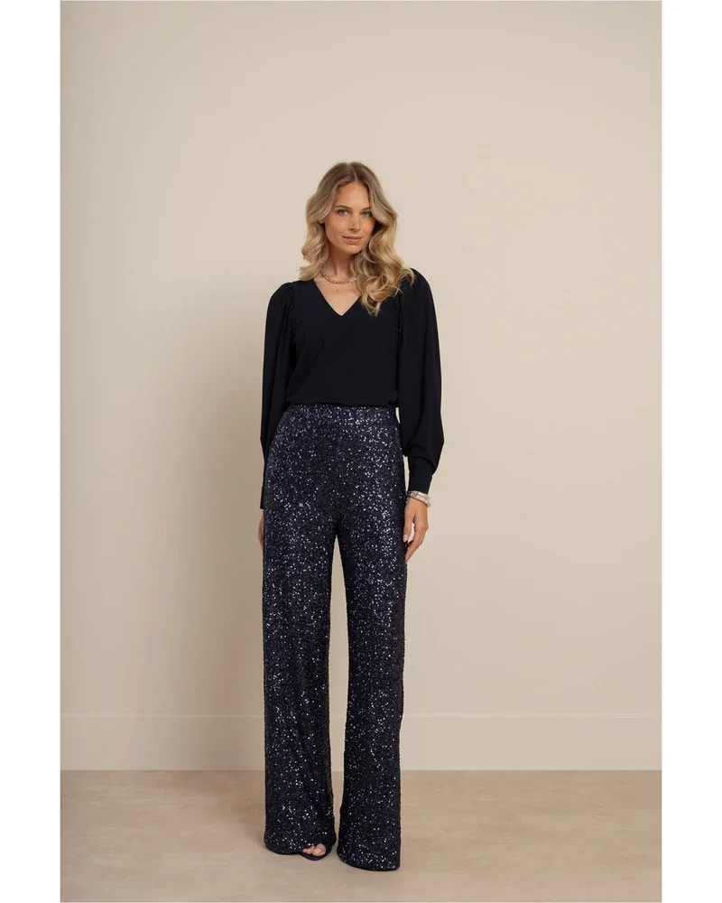 Lexie sequin trousers Donker Blauw Lexie sequin trousers Donker Blauw