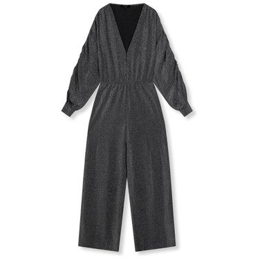 Ladies Glitter Jumpsuit ALYSSA Zilver KL