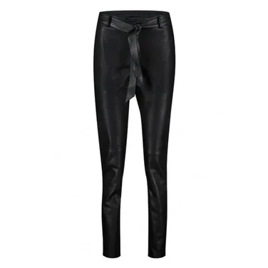 Leather pants 10104 Zwart