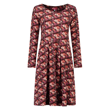 Dress Frency Tropical Forest Bruin KL