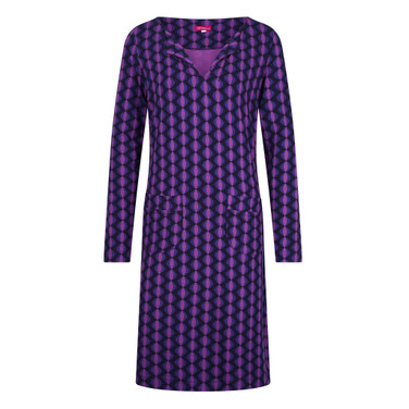 Tunic Dress Tilda Geo Mod Paars KL