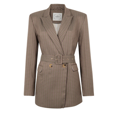 Charlena Pied Pes Blazer Rood KL