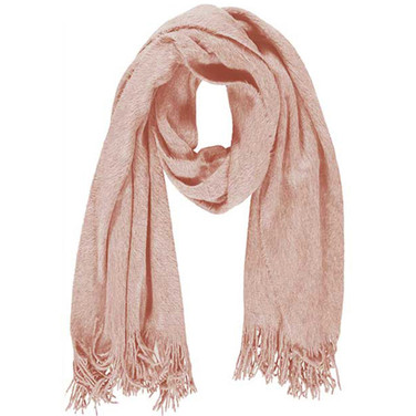 Ladies Knit Scarf Black Blauw KL