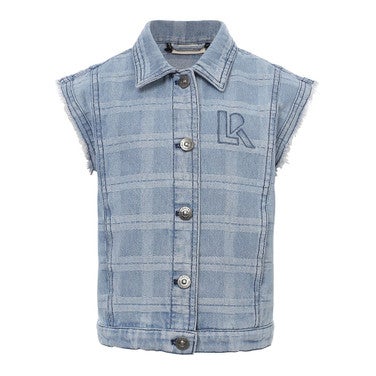 10Sixteen Check Gilet 5001 Blauw KL
