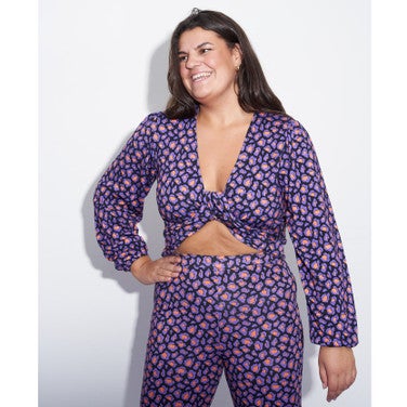 Wrapped Blouse Tessa Paars KL