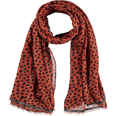 Ladies Printed Scarf Oblong 100x200 372 Bruin KL