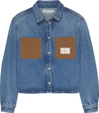 Denim Workwear Pocket Shirt Blauw KL