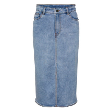 Yasdolma Highwaist Long Denim Skirt Blauw KL