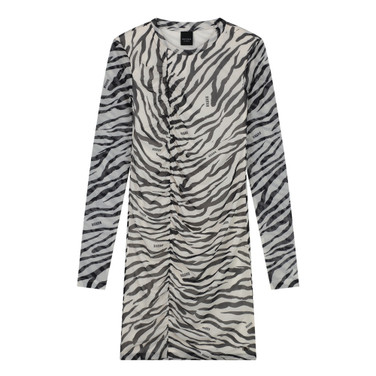 Zebra Mesh Dress Wit 1 KL