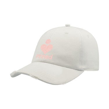 Cap Basic Destroyed-White Oranje KL