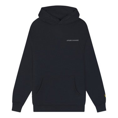 Script Embroidered Hoodie AS Donker Blauw KL