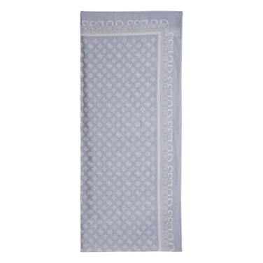 Scarf Jacquard 80X180 Blauw KL