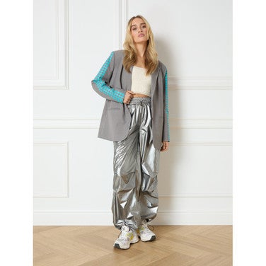 Ladies woven cargo pants Felise Zilver KL