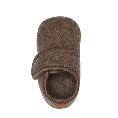 Melton Classic Wool Slippers Denver Melange Bruin 2 KL