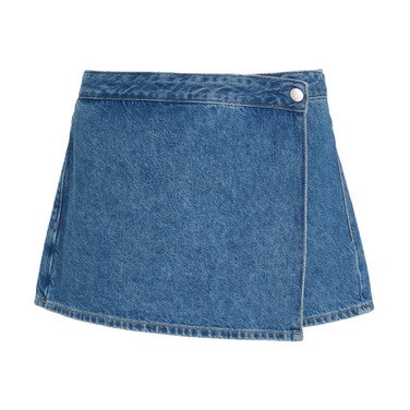 Wrap skort Blauw KL