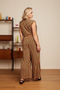 Mary Jumpsuit Piso Stripe Zwart
