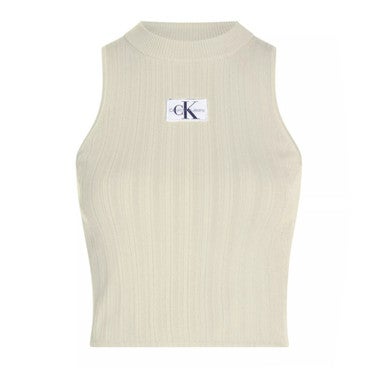Woven label tank sweater Multi KL