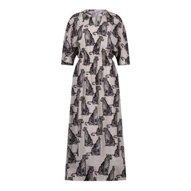 Alina panther dress Beige