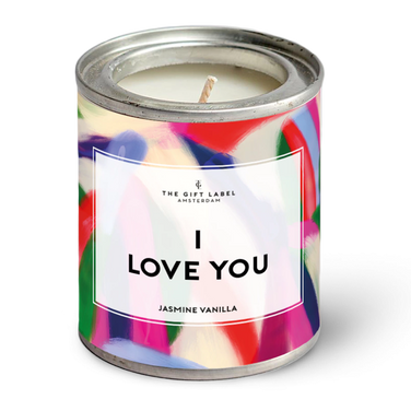 Candletin90gr - I Love You SS24 - Jasmine Vanilla Licht Roze KL