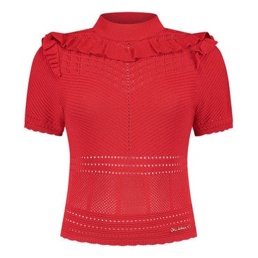 Delvine Top Rood