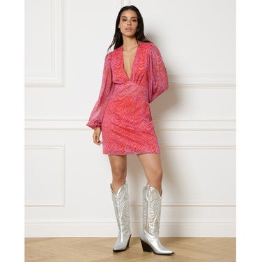 ladies woven wrap dress Billy Roze