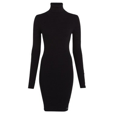 Tight Sweater Dress Zwart KL