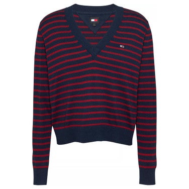 TJW Essential Vneck Sweater Donker Blauw