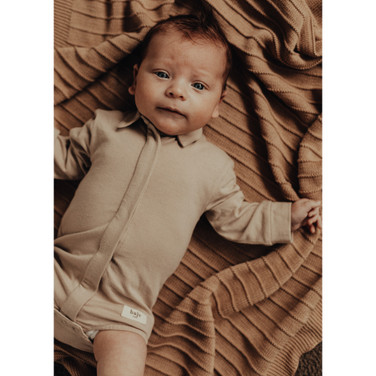 Dock Baby Jersey Bodysuit Bruin 1