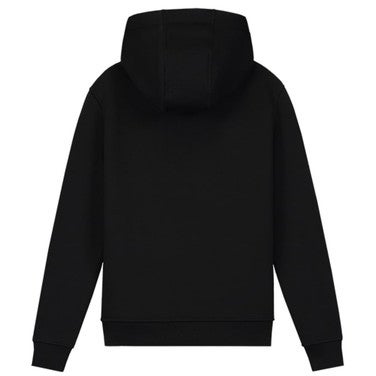 Malelions Junior Striped Signature Hoodie Zwart 1
