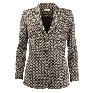 Manoush Jacquard Silver Foil Blauw