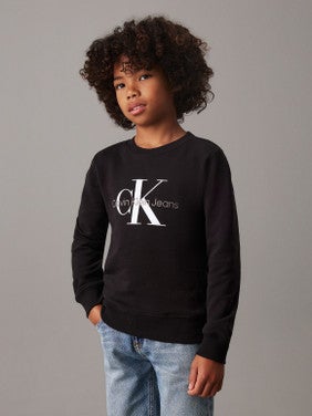 CK Monogram Terry Sweater Zwart 1