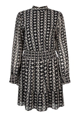 GABRY IKAT DOT VIS 515 Zwart 1