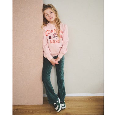 Sady Velvet Stretch Flared pants Grijs